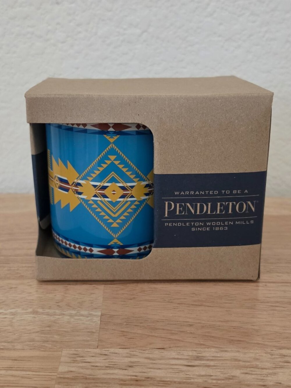 NIB Pendleton Eagle Gift Turquoise Ceramic Mug